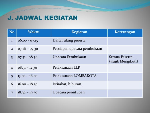 Technical Meeting Lomba Pramuka Llp