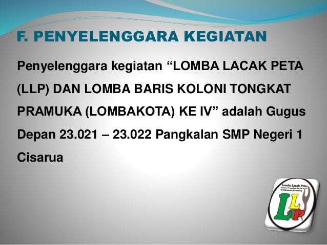 Technical Meeting Lomba Pramuka Llp