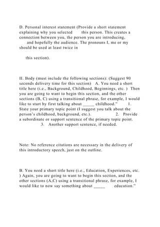 Technical Outline for Introductory Speech (follow this outline forma.docx
