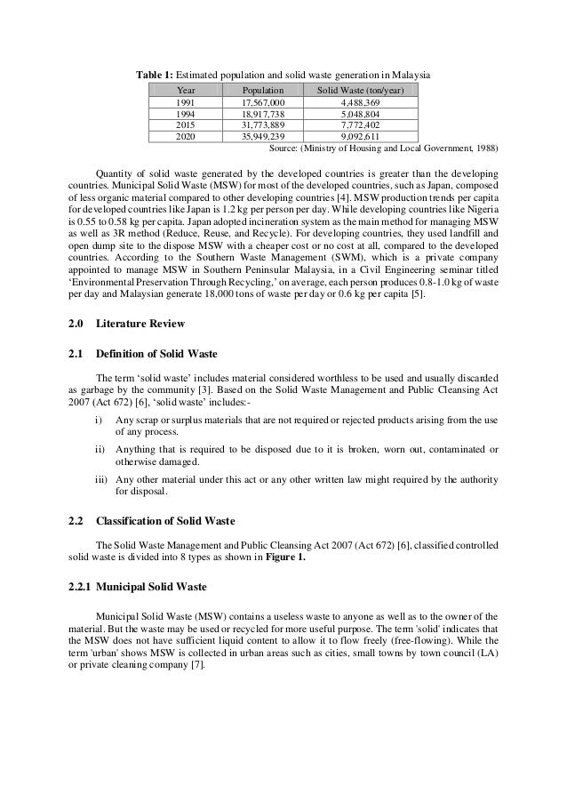 Phd thesis in solid waste management