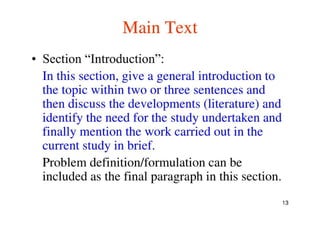 Technical Paper Writing