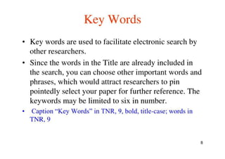 Technical Paper Writing