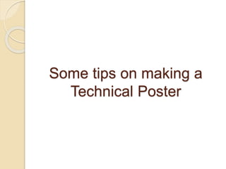 Technical poster | PPTX