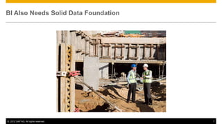 BI Also Needs Solid Data Foundation




© 2012 SAP AG. All rights reserved.   7
 
