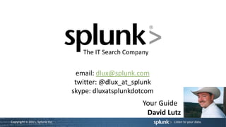 dlux - Splunk Technical Overview | PPTX