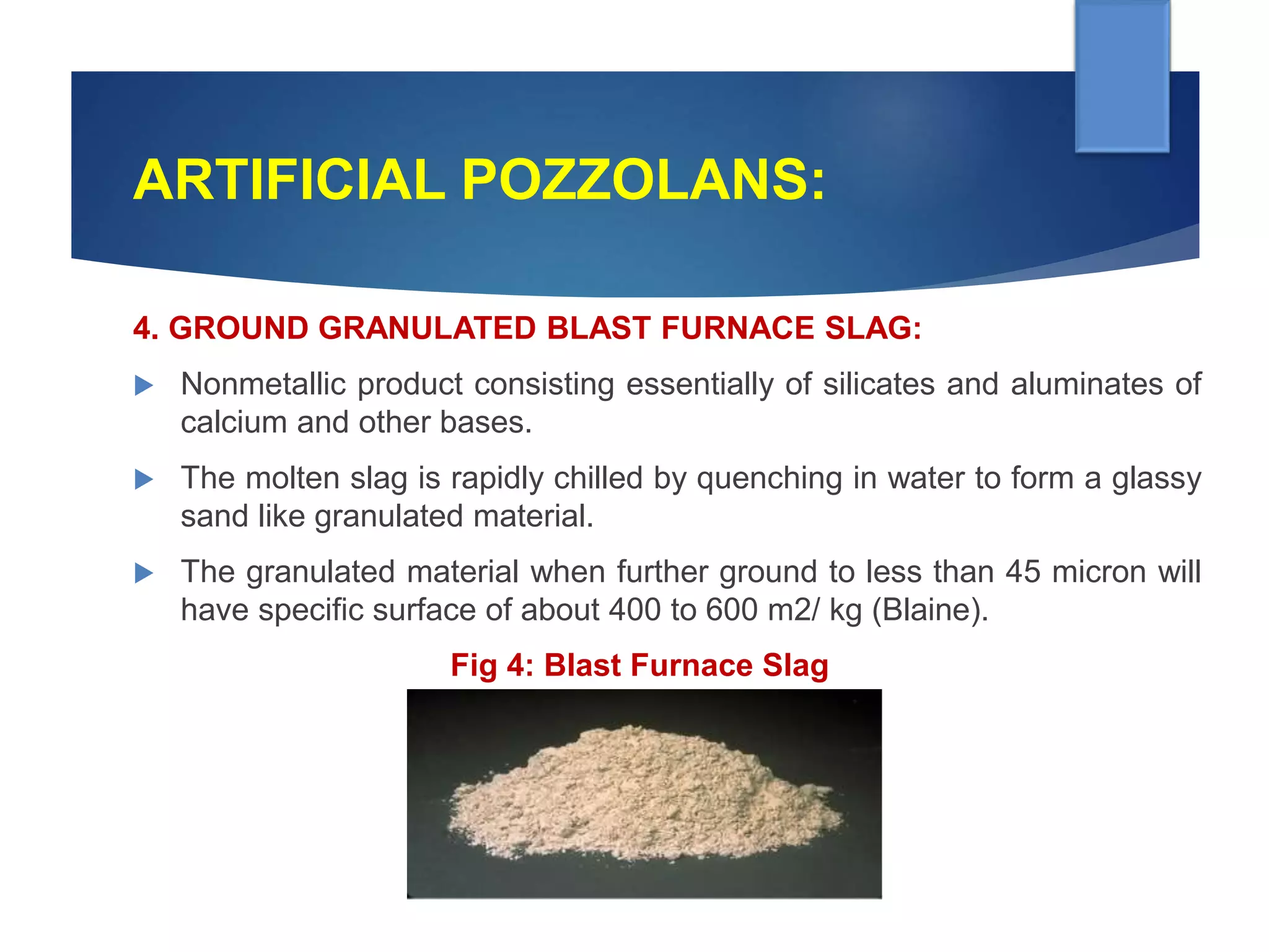 Concrete mineral admixtures | PPTX