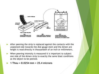 Technical presentation on shot peening | PPTX