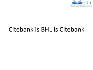 Bhl Technical Projects Updates