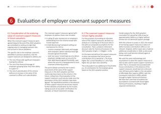 6.1 Consideration of the enduring
value of covenant support measures
in future valuations
When the covenant support measures were
agreed towards the end of the 2020 valuation,
we committed to continue to take their
ongoing value in managing covenant risks
into account in future valuations.
The specific risks to the employer covenant,
identified in previous valuations, that the
support measures are designed to address are:
• The risk of financially significant employers
leaving the scheme.
• The risk of the financial leverage of
employers growing faster than their ability
to support it.
• The risk of subordination of the scheme
without an increase in the value of the
covenant to offset such subordination.
The covenant support measures agreed with
employers to address these risks included:
• A rolling 20-year moratorium on employers
withdrawing from the scheme except with
trustee approval.
• A Debt Monitoring Framework setting out
mechanisms for USS to:
– monitor employer debt levels and engage
with employers where individual leverage
exceeds agreed thresholds.
– seek ‘pari passu’ (matching) security where
employers pledge assets as security for
their debt beyond agreed thresholds, save
where the security is being granted to fund
covenant enhancing activity.
The points below summarise the trustee’s
assessment of the value of the support
measures in the 2023 valuation and their
continuing importance to the scheme in the
future, noting that a final evaluation of the
support measures could only be made once the
parameters of the 2023 valuation have been
agreed. The hypothetical position in the absence
of these support measures would also require
further detailed consideration by the trustee,
taking account of any wider ramifications for
example, on future investment strategy.
6.2 The covenant support measures
remain highly valuable
For the purposes of providing an indicative
value of the support measures, we base our
analysis on a starting set of discount rates in
line with our proposed assumptions for this
consultation. That is, pre/post-retirement
discount rates for Technical Provisions in the
2023 valuation of gilts + 2.5%/gilts + 0.9%.
On this basis and without the support measures
in place, we estimate that future service
contributions (FSCs) would be 1.7% of pay
higher (for current benefits) or 3.2% of pay
higher (for pre-April 2022 benefits).
This is equivalent to an additional £175m/£330m
p.a. of contributions for the employer group
based on the 2023 valuation position.
Similar analysis for the 2020 valuation
concluded FSCs would be 3.4% of pay (or
approximately £300m p.a.) higher without
(similar but not identical) support package.
With the scheme in surplus in 2023, the impact
of not having support measures in place on
deficit recovery contributions (DRCs) is not
relevant. However, deficit repair was a material
additional consideration in 2020, as discussed
below, and could become relevant again at
future valuations.
We used the same methodology and
assumptions to value the support measures in
2023 as was used to assess support scenarios in
2020. That is, increased risk associated with
future contributions, in the absence of the
support measures, would warrant a discount
rate 100 basis points higher in the calculation
of Affordable Risk Capacity (AffRC), with the
consequent reduction in AffRC passed
through to higher Technical Provisions.
We have then used that to establish the
assumptions consistent with those higher
Technical Provisions, resulting in higher
required contributions.
6 Evaluation of employer covenant support measures
15 USS | A consultation for the 2023 valuation – supporting information 4
2 5
3 6
1 6
 