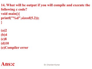 Technical questions for interview c programming | PPTX