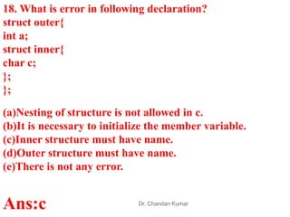 Technical questions for interview c programming | PPTX