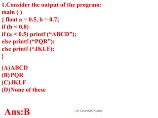 Technical questions for interview c programming | PPTX