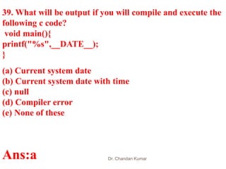 Technical questions for interview c programming | PPTX