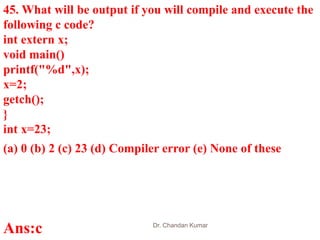 Technical questions for interview c programming | PPTX