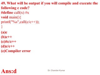 Technical questions for interview c programming | PPTX