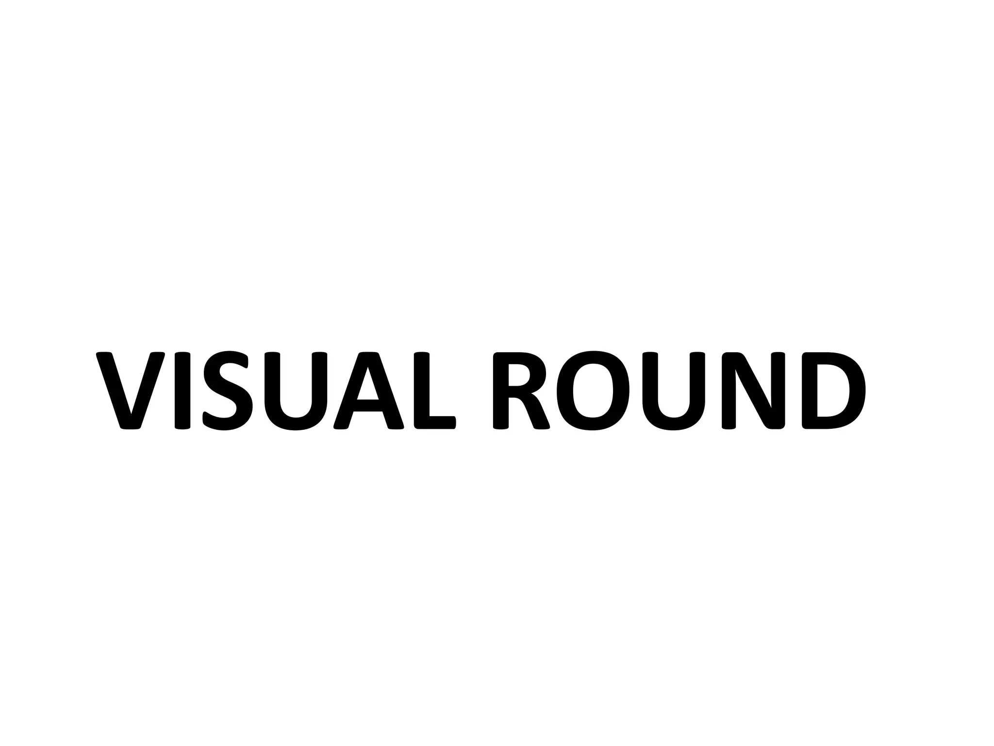 VISUAL ROUND
 