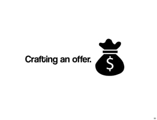 Crafting an offer.
30
 