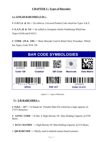 Technical Report On Barcode | DOC