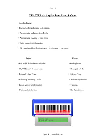 Technical Report On Barcode | DOC