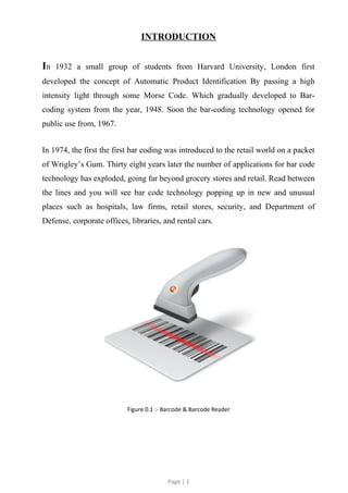 Technical Report On Barcode | DOC
