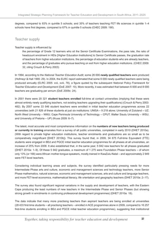 Integrated Strategic Planning Framework for Teacher Education and ...