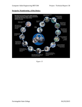 Computer Aided Engineering MET-300 Project – Technical Report
Farmingdale State College 04/29/2015
38
Designfor Manufacturing of Disc Brakes
Figure 13
 
