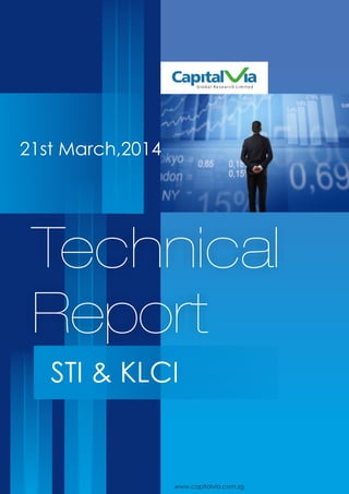 21st March,2014
Technical
Report
Global Research Limited
www.capitalvia.com.sg
STI & KLCI
 