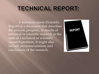 technical report is research