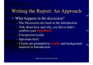 Technical Report Writing