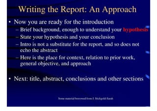 Technical Report Writing