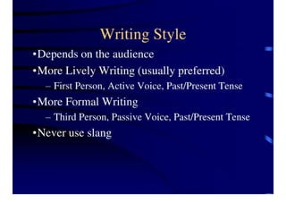 Technical Report Writing