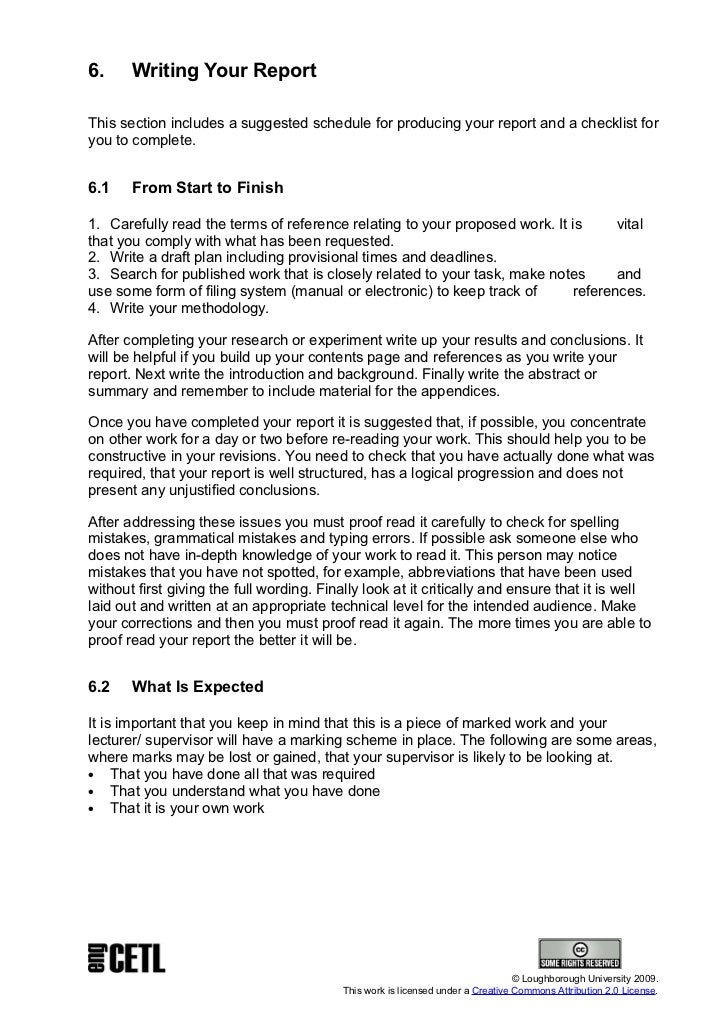 how to write a report essay example