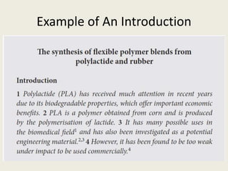 Example of An Introduction
 