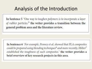Analysis of the Introduction
 