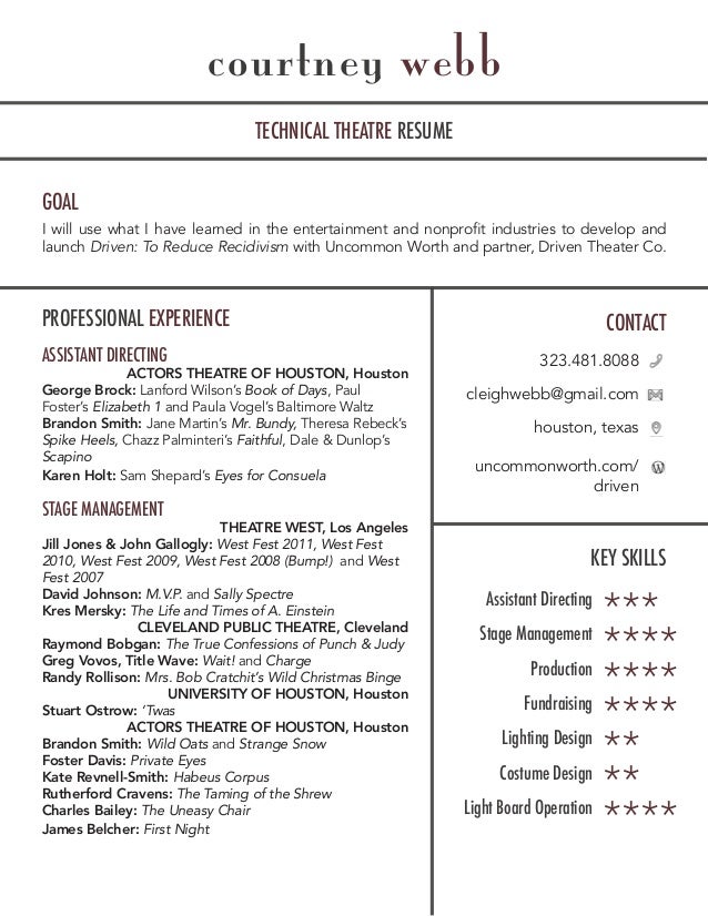 film industry resume