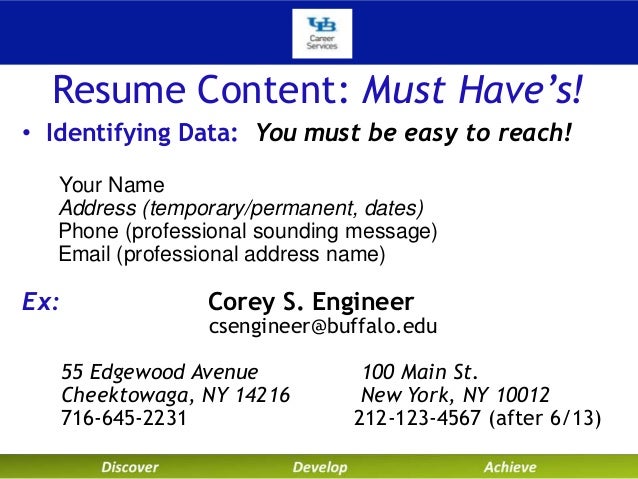resume and career services