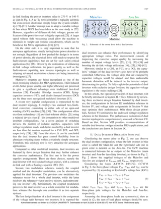Different Inverter Topologies Chart.pdf Comprehensive Review of Dual Inverter Topologies for More Electric ...