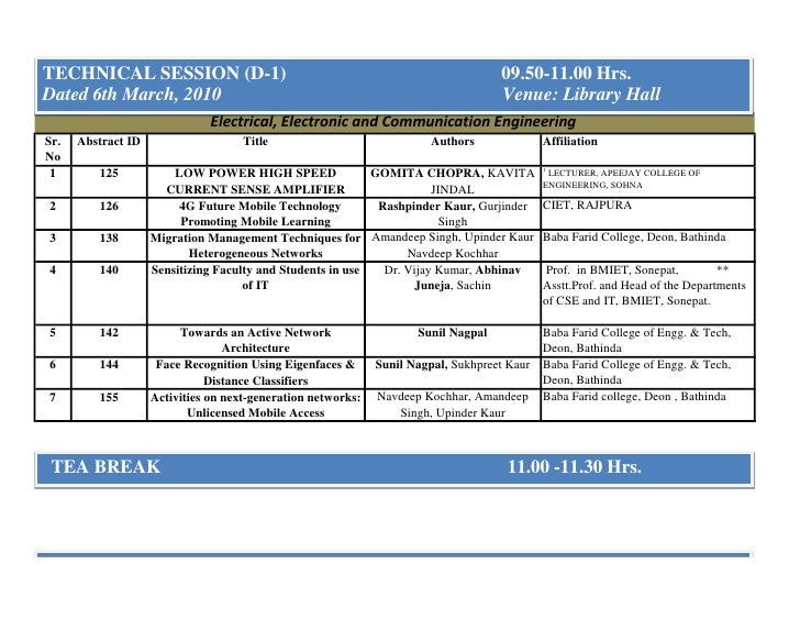 Technical Schedule Seems2010