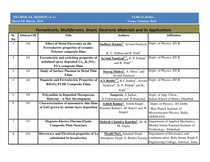 Technical Schedule Seems2010