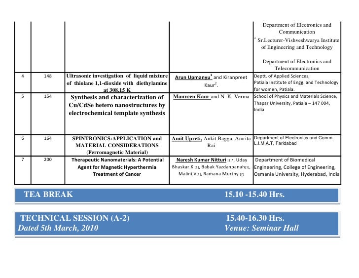 Technical Schedule Seems2010