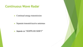 radar communication seminar powerpoint presentation | PPTX