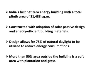 Technical seminar on net zero energy building | PPTX