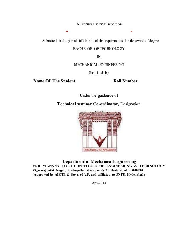 Seminar format template image