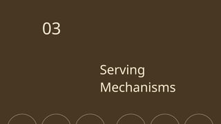 Serving
Mechanisms
03
 