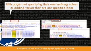 #TechnicalSEO at #SMXlondon by @Aleyda from @Orainti
With pages not specifying their own hreflang values
or adding values ...