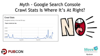 #pubcon
Myth - Google Search Console
Crawl Stats Is Where It’s At Right?
 