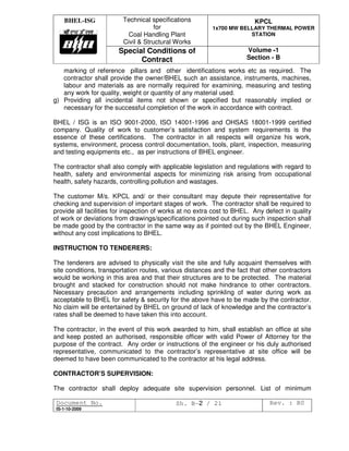 Technical specifications package a vol 1 | PDF