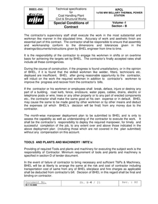 Technical specifications package a vol 1 | PDF