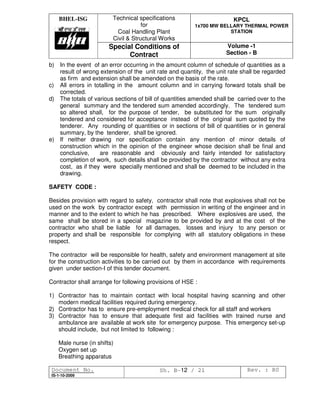 Technical specifications package a vol 1 | PDF