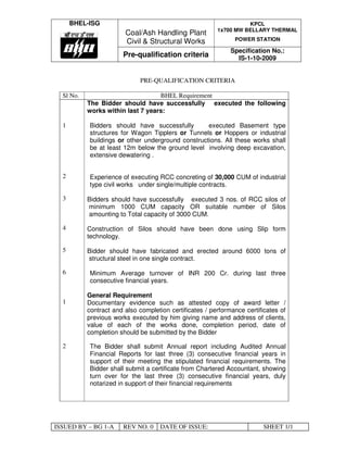 Technical specifications package a vol 1 | PDF